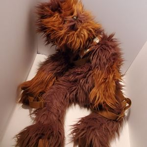 Chewbacca Lucas films Disneyland backpack